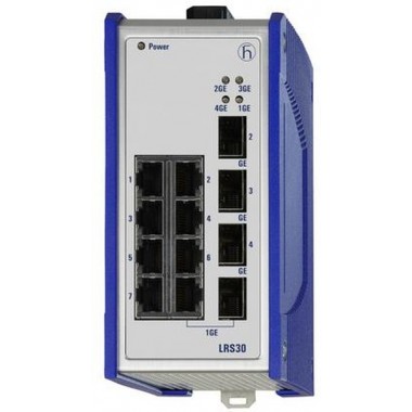 Коммутатор Managed Ethernet Switches Lite Managed Industrial Switch for DIN Rail, fanless design FE/GE Type, PoE/PoE+ (180W)